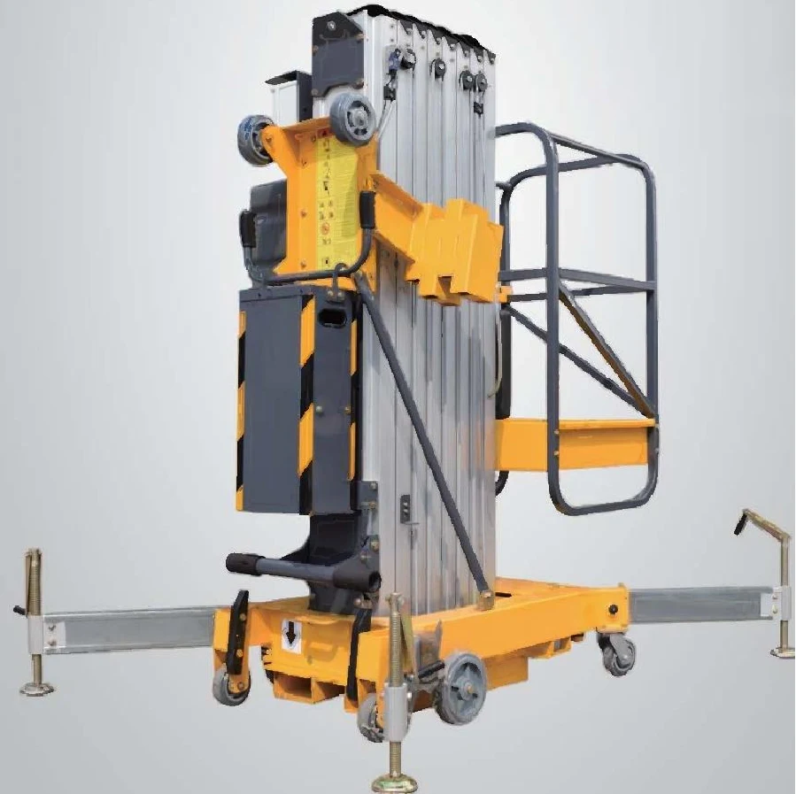 GTJ1-5 Single Column Aluminum Alloy Lift - 6.7m Working Height