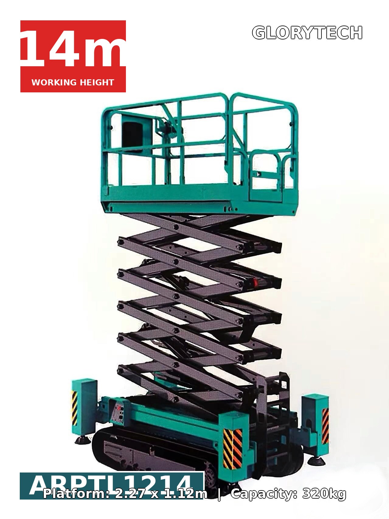 GCS0307LD Crawler Scissor-Fork Lift - 5.5m Working Height